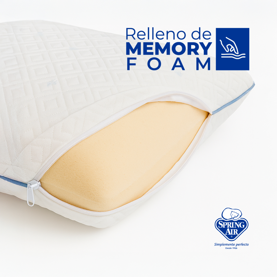 Pack 2 Almohadas Spring Air Cool Sleep Memory Foam