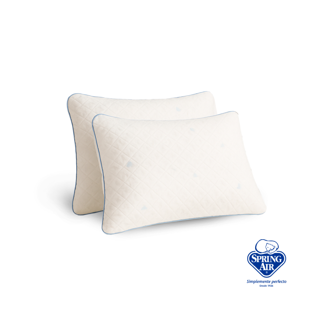 Pack 2 Almohadas Spring Air Cool Sleep Memory Foam