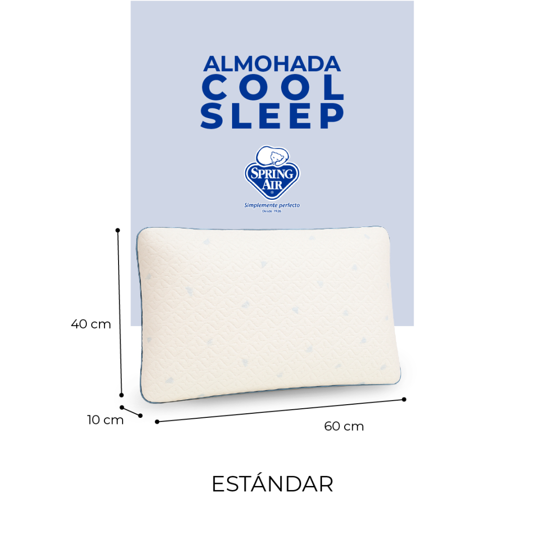 Pack 2 Almohadas Spring Air Cool Sleep Memory Foam
