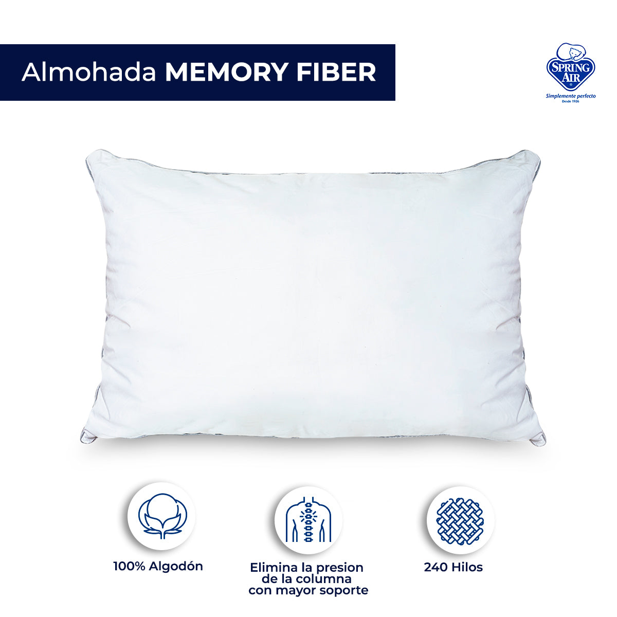 Almohada Memory Fiber