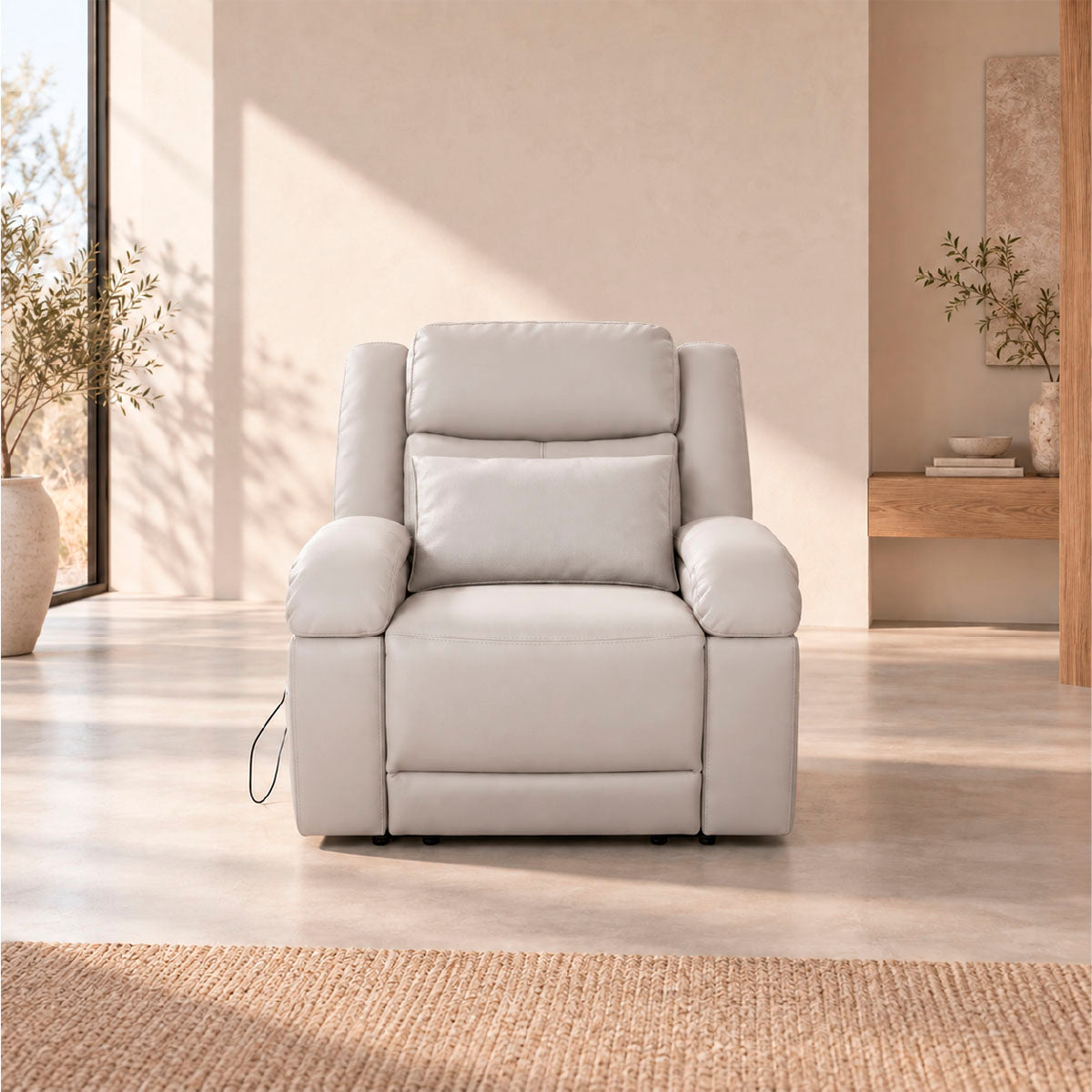 Reclinable Eléctrico Nago Con Masaje Spring Air Beige