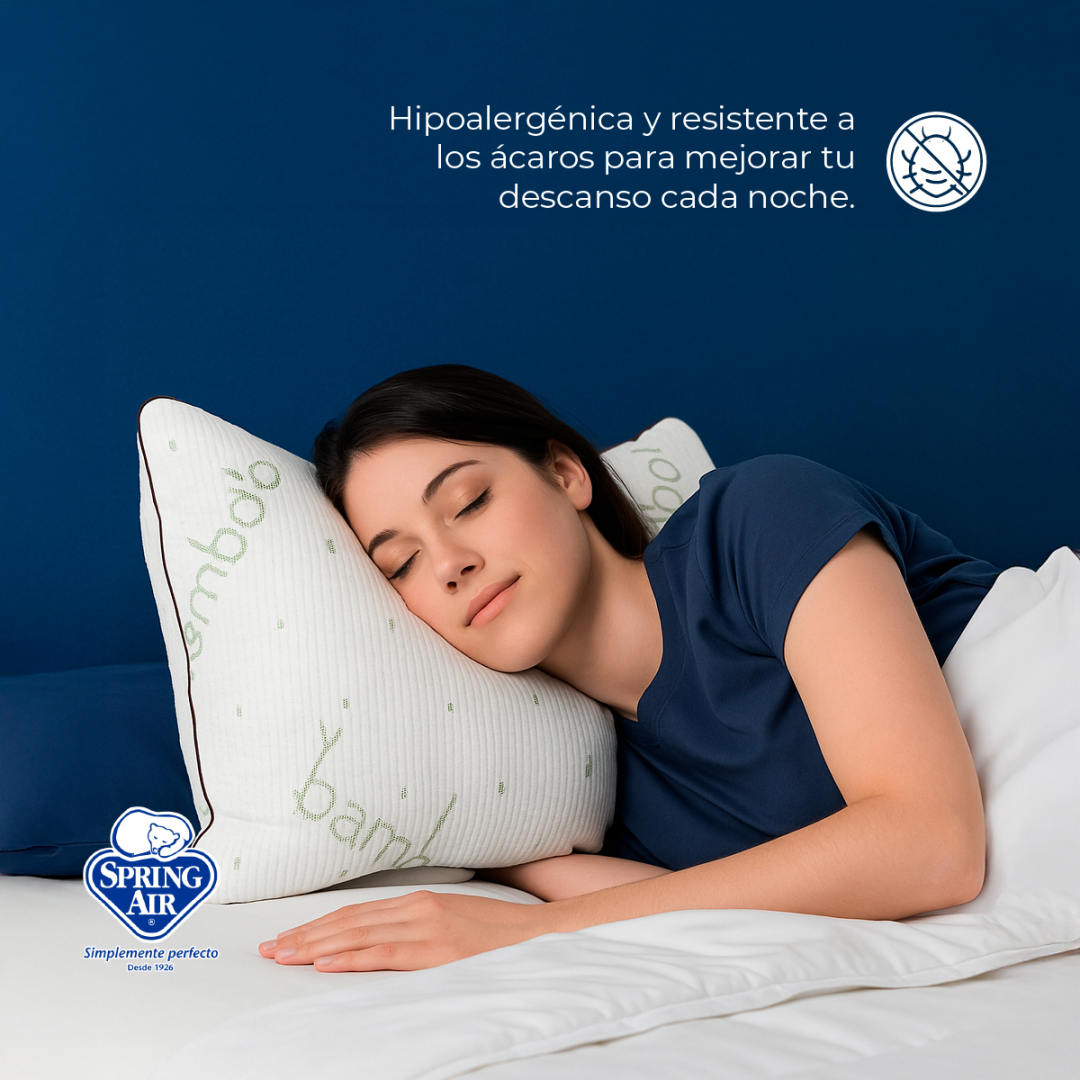 Almohada Ajustable Spring Air Memory Foam Coozy Bamboo