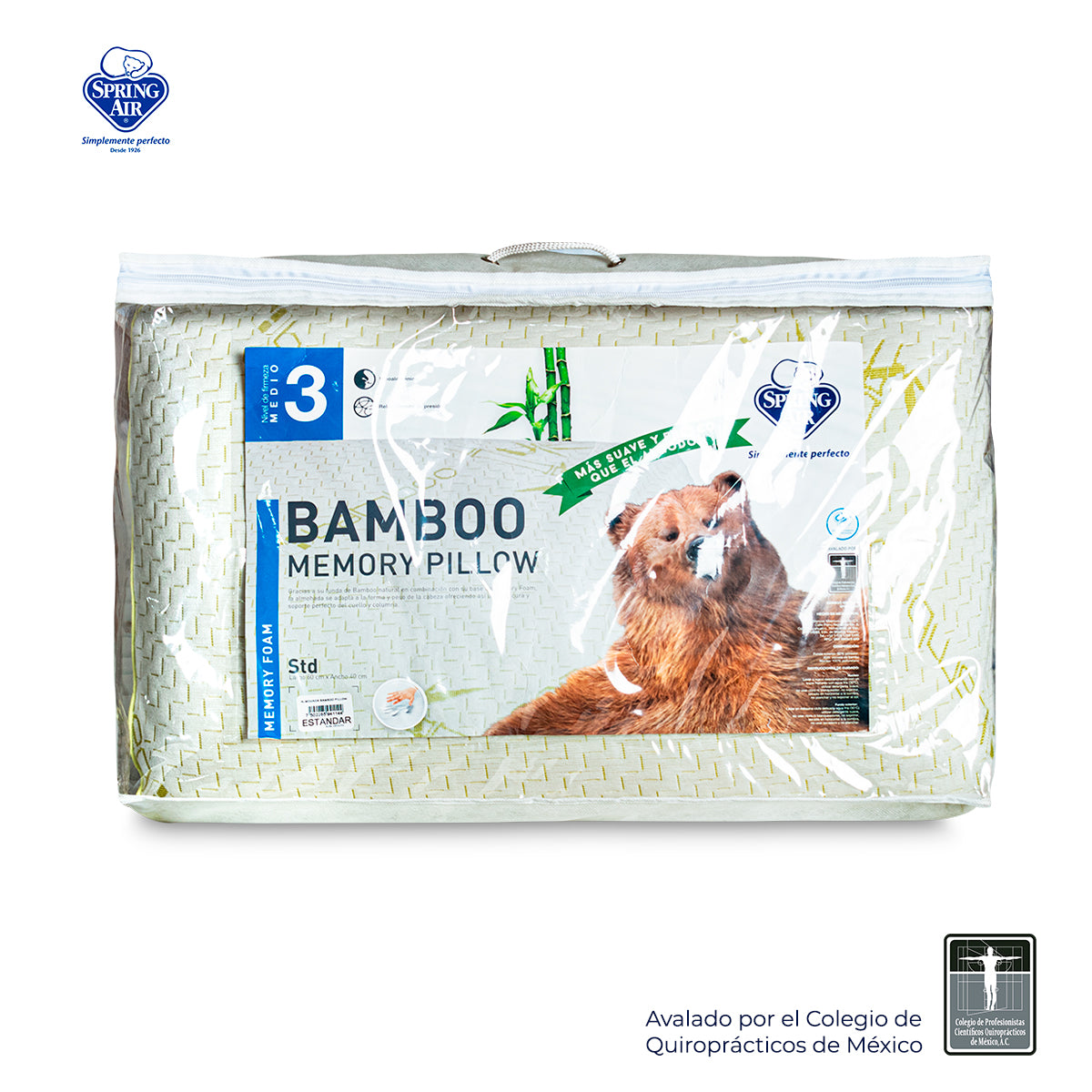ALMOHADA MEMORY FOAM BAMBOO INFINITE MILENIUM " INDIVIDUAL"