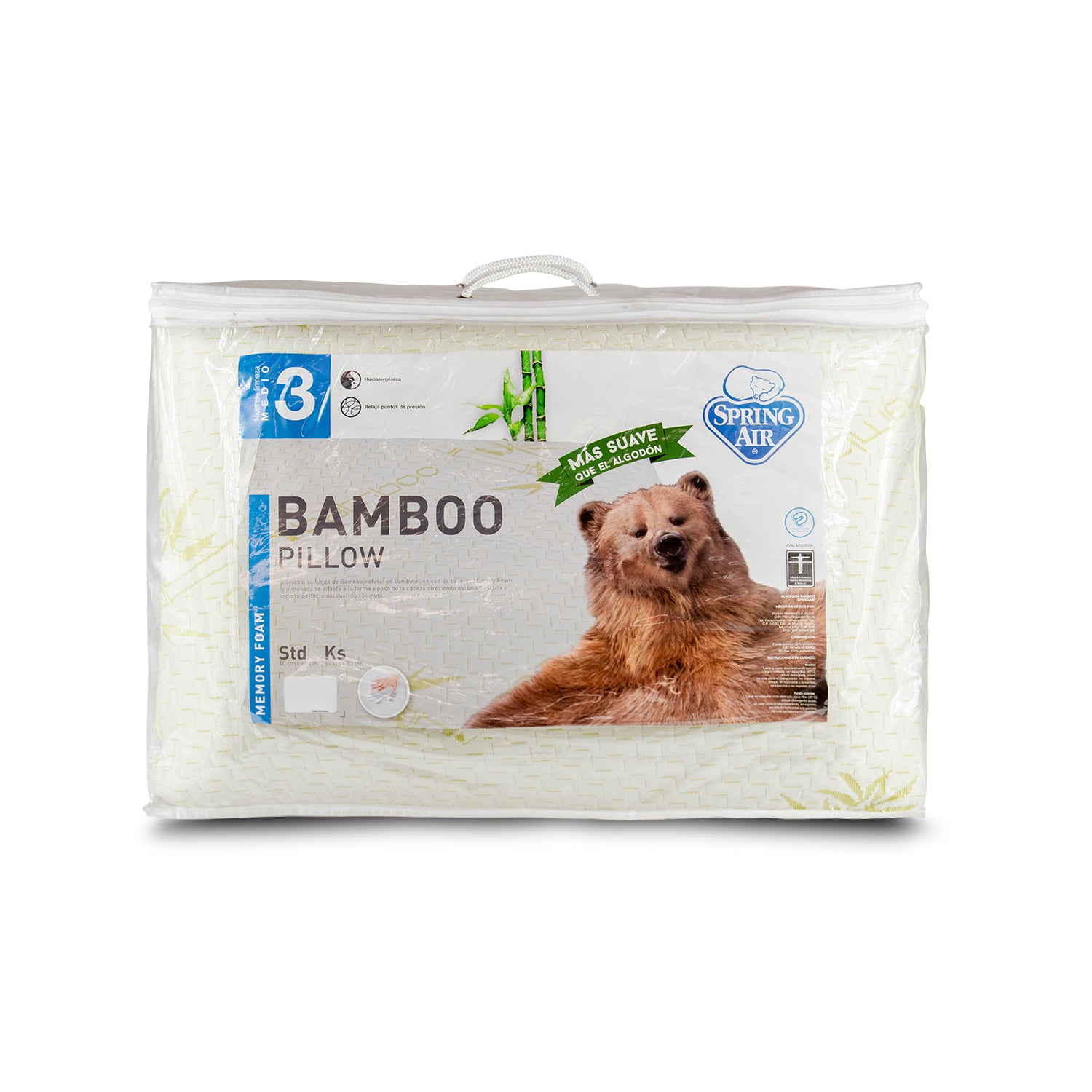 Almohada Spring Air Tejido Bamboo Individual