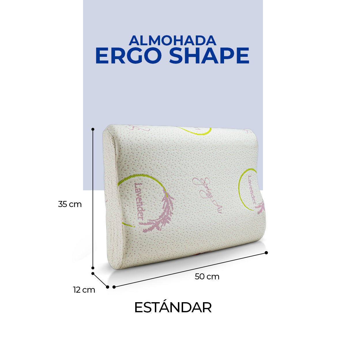 Almohada Ergo Shape Lavanda
