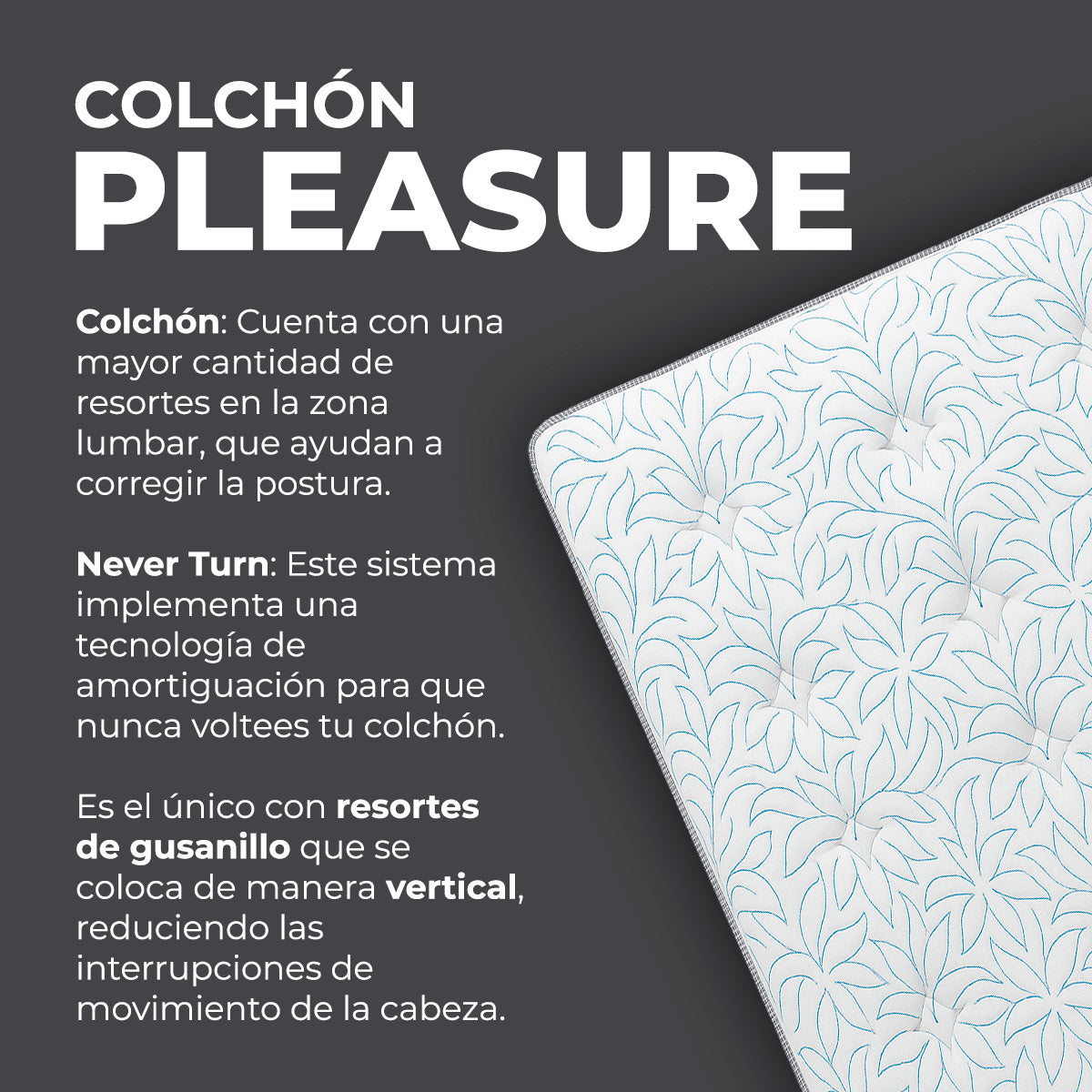 Colchón Pleasure + Box