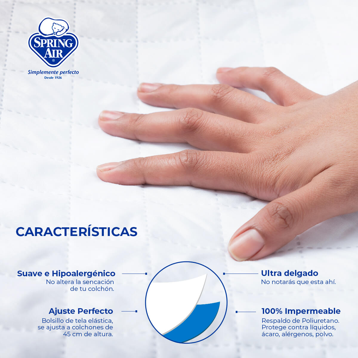 Protector Queen Size Essence Spring Air Impermeable