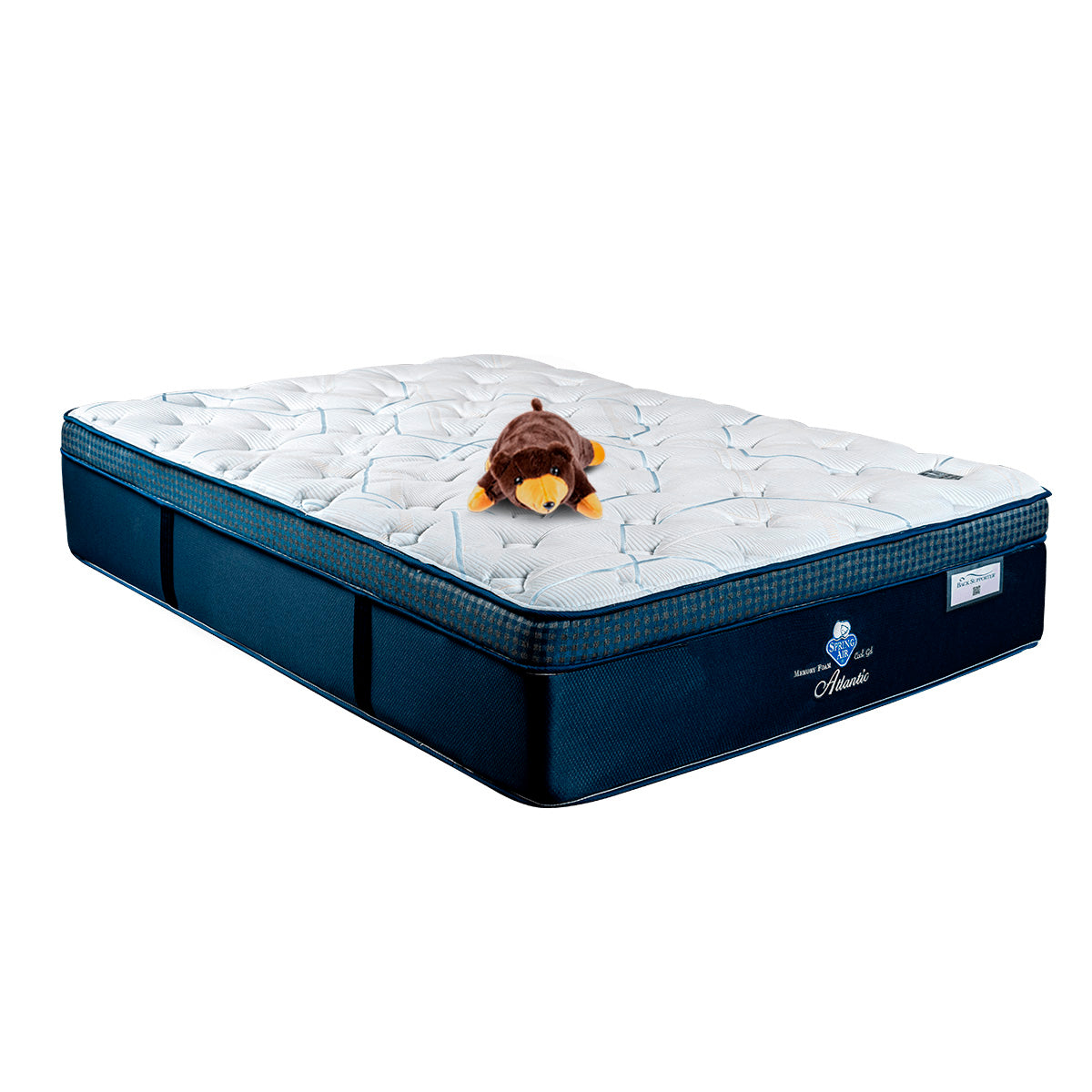 Colchón Atlantic Queen Size + Oso Almohada