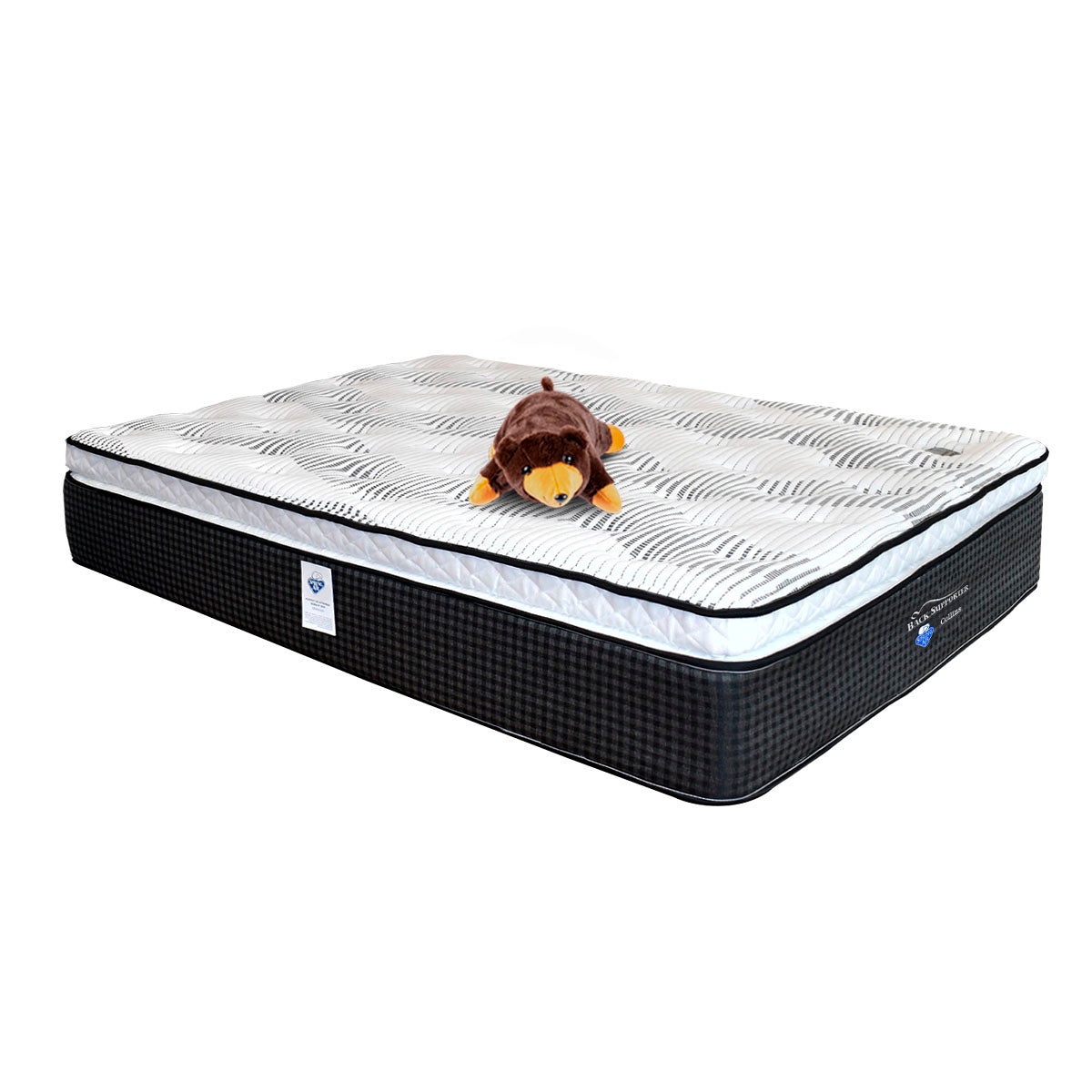 Colchón Spring Air Collins Individual + Osito Almohada