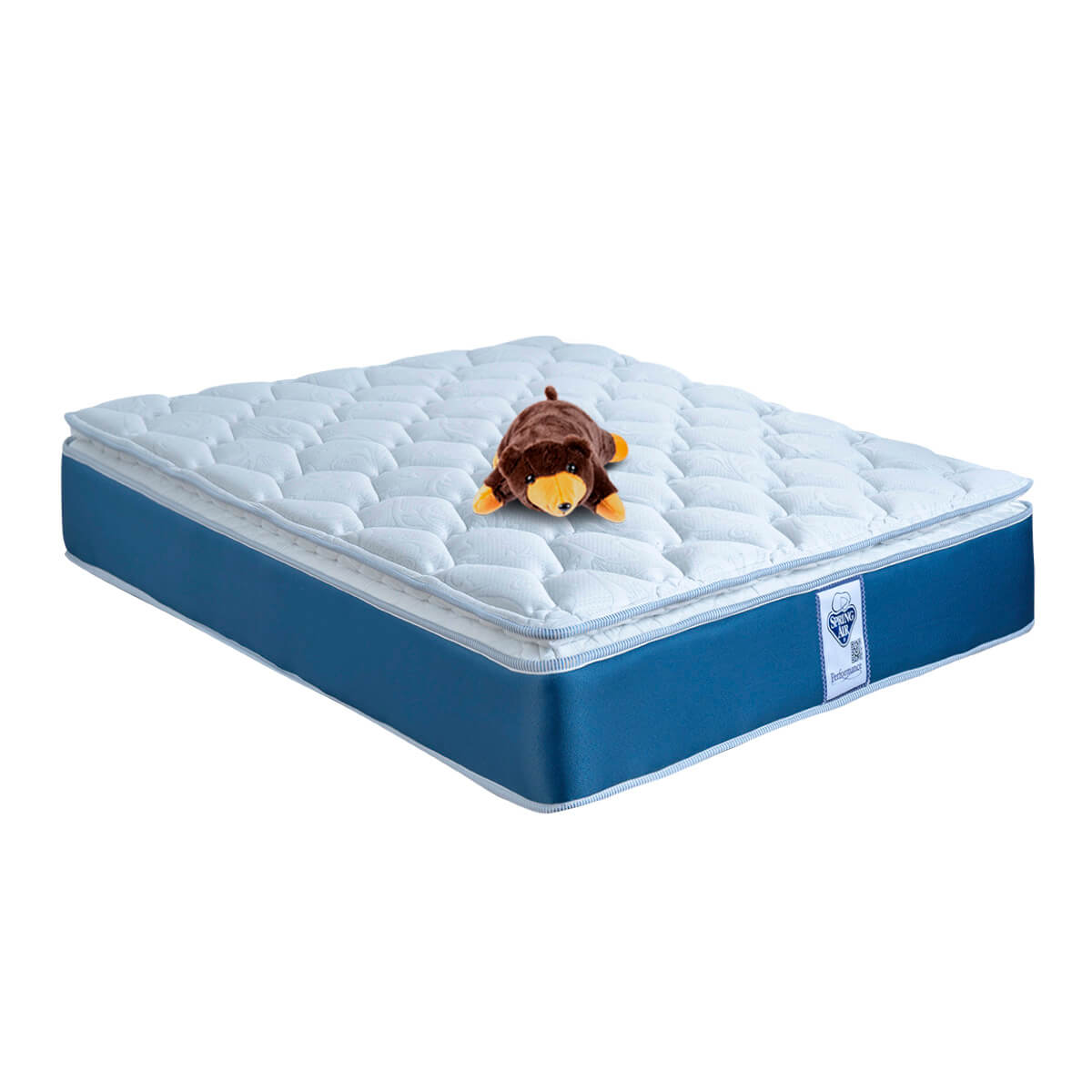 Colchón Spring Air Cota Individual + Oso almohada