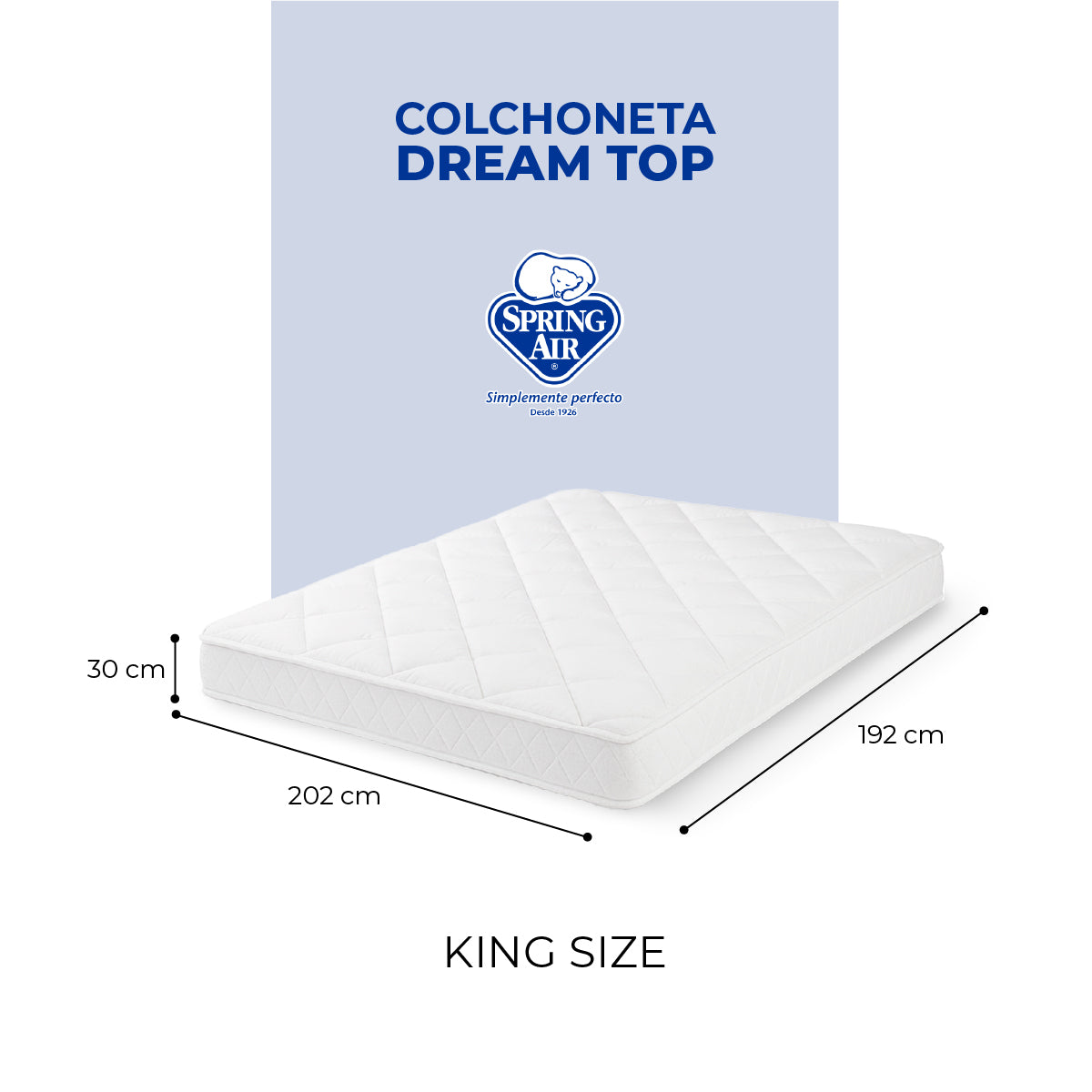 Colchoneta Impermeable Spring Air Dream Top