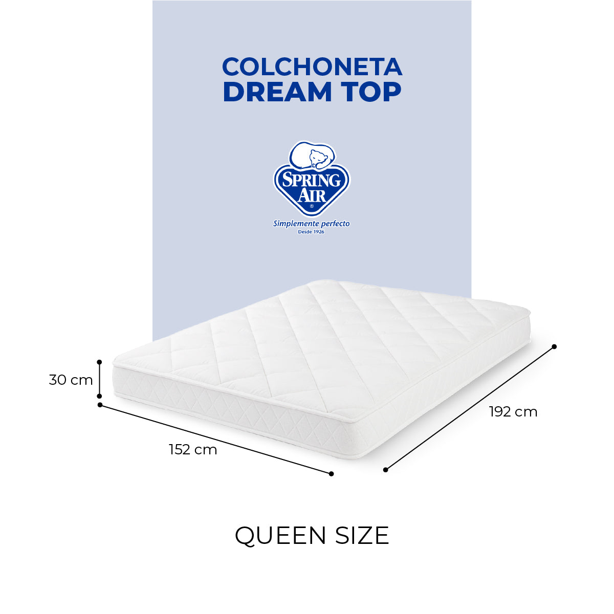 Colchoneta Impermeable Spring Air Dream Top
