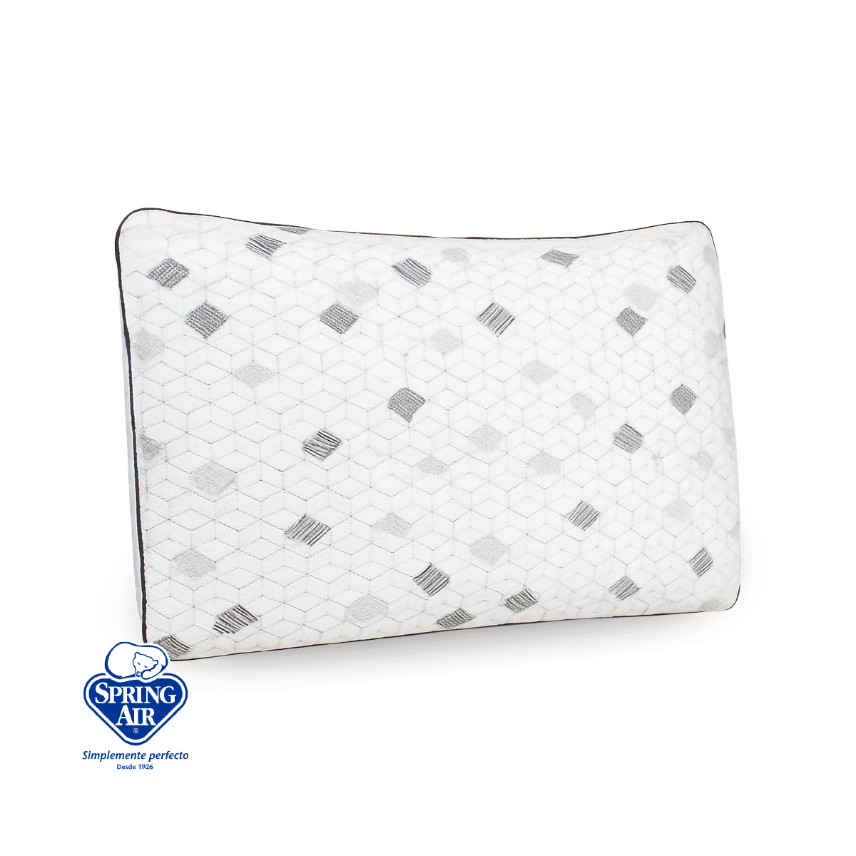 Almohada Luxe-Carbón Spring Air Memory Foam Firmeza Media