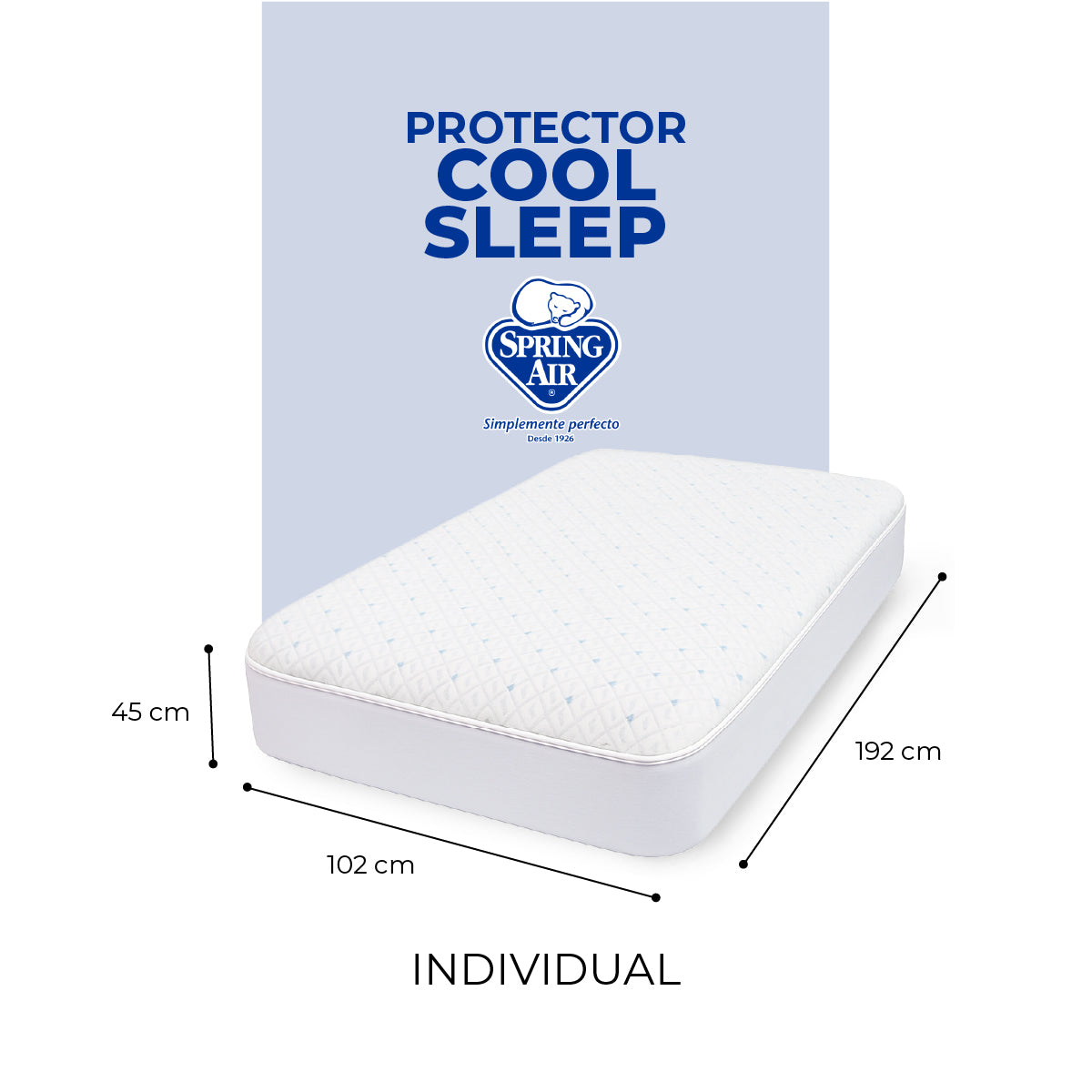 Cubre Colchón Spring Air Cool Sleep - Individual