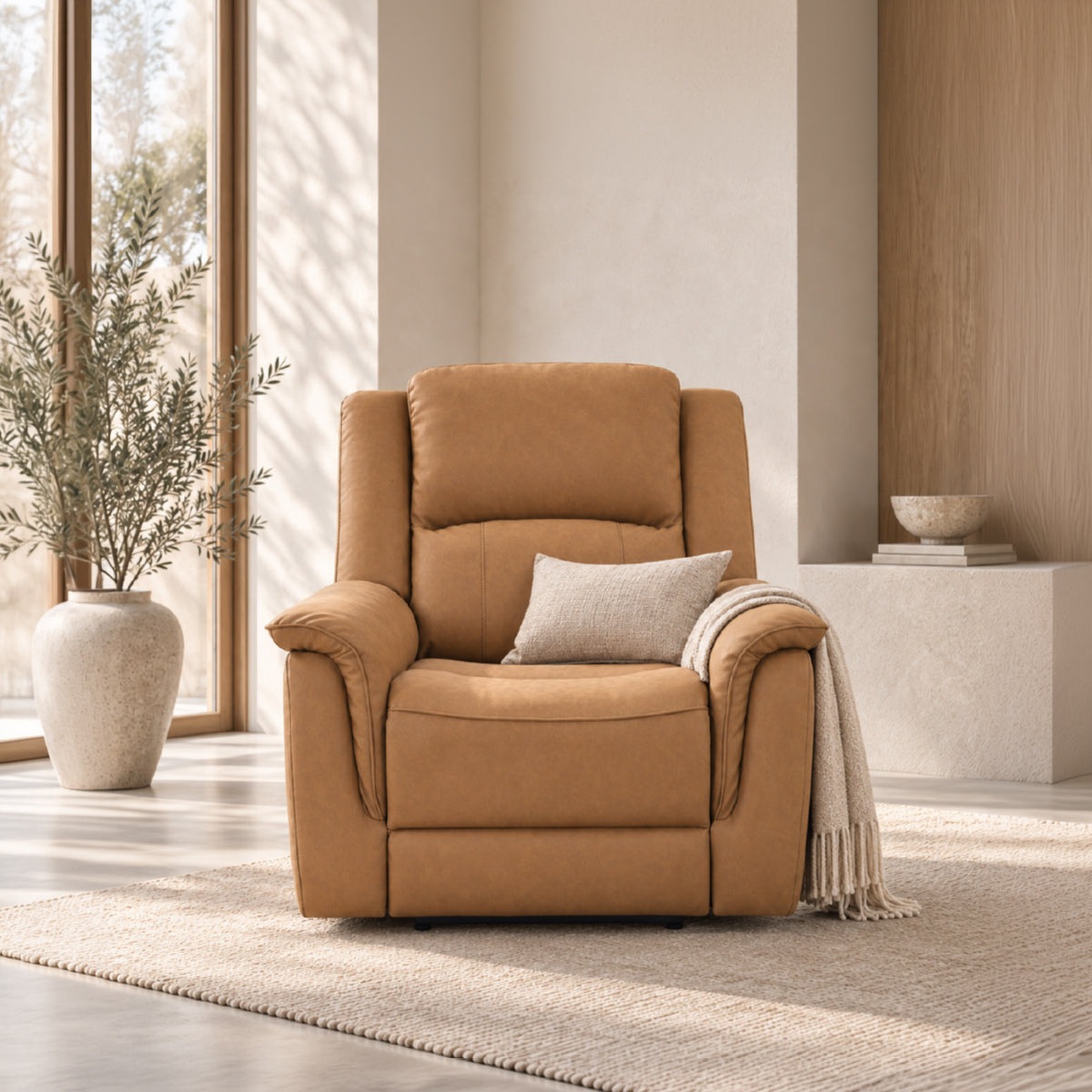 Sillón Reclinable Eléctrico Sedona Spring Air Café