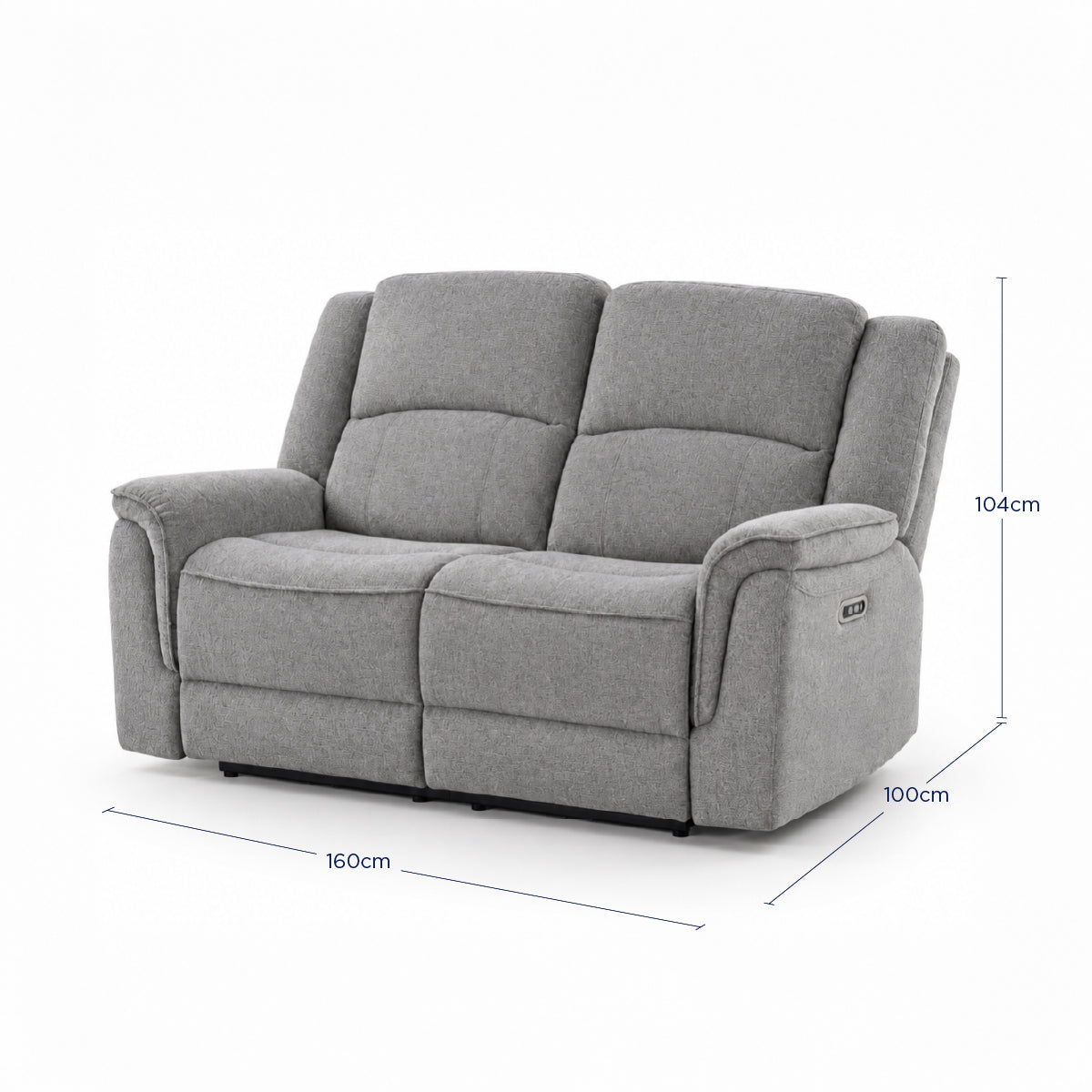 Sofá Reclinable Eléctrico Sedona Spring Air Gris