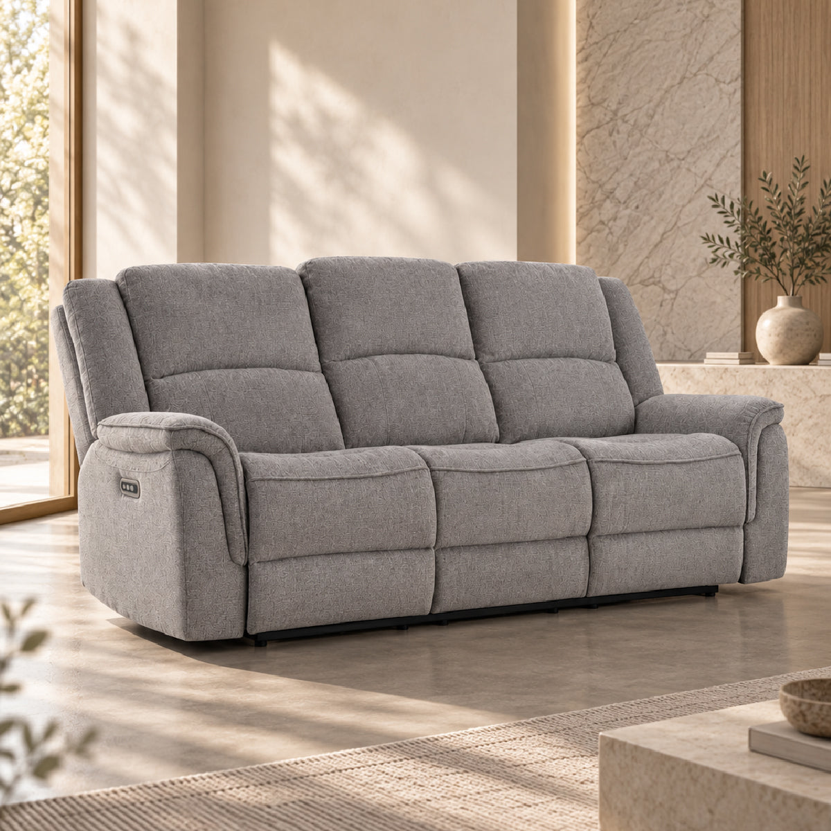 Sofá Reclinable Eléctrico Sedona Spring Air Gris