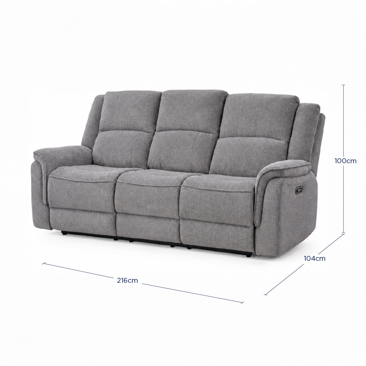 Sofá Reclinable Eléctrico Sedona Spring Air Gris