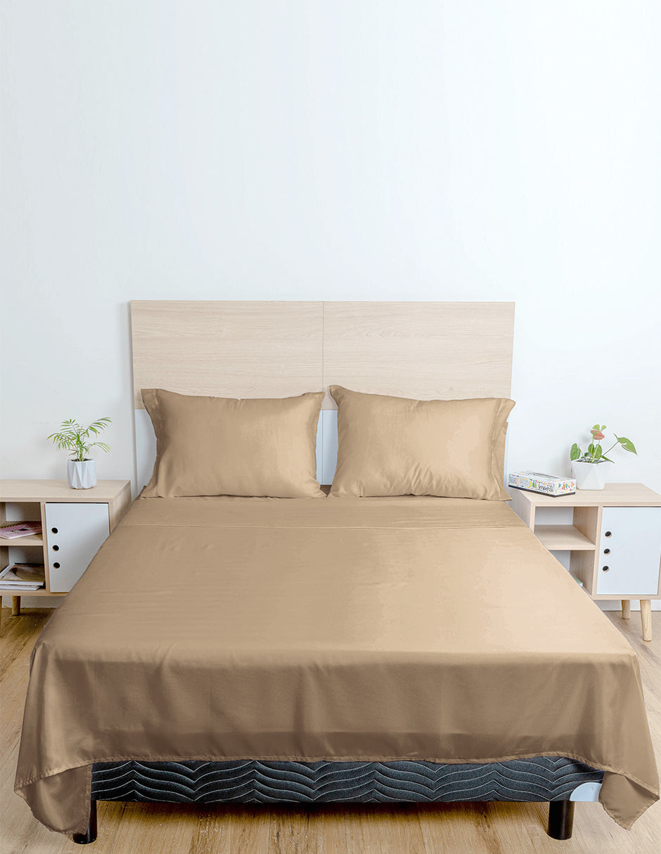 Juego Sábanas Individual Spring Air Essence Khaki