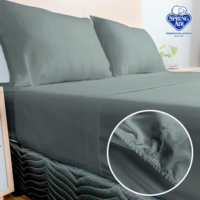 Juego Sábanas King Size Spring Air Essence Gris