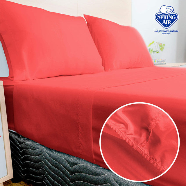 Juego Sábanas Individual Spring Air Essence Coral