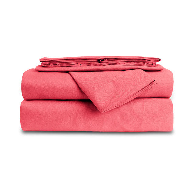 Juego Sábanas King Size Spring Air Essence Coral